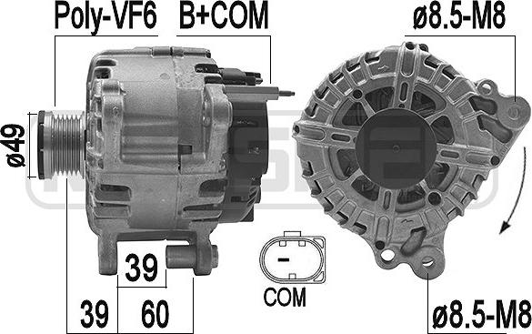 ERA 209228 - Alternatore www.autoricambi360.it