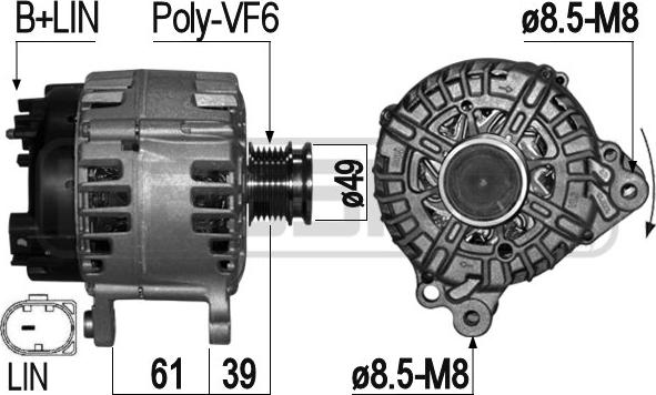 ERA 209276 - Alternatore www.autoricambi360.it