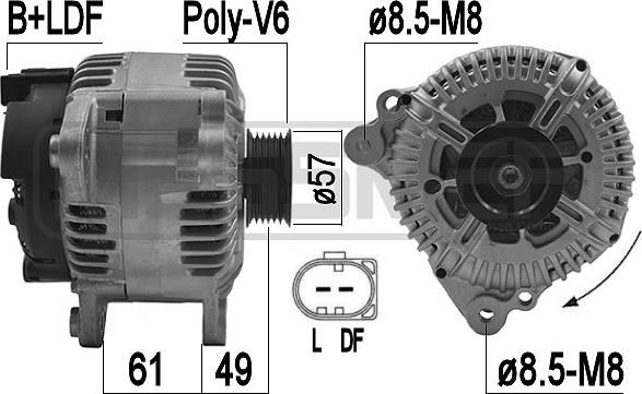 ERA 209277 - Alternatore www.autoricambi360.it