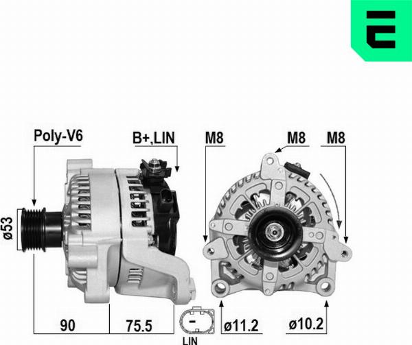 ERA 209701A - Alternatore www.autoricambi360.it