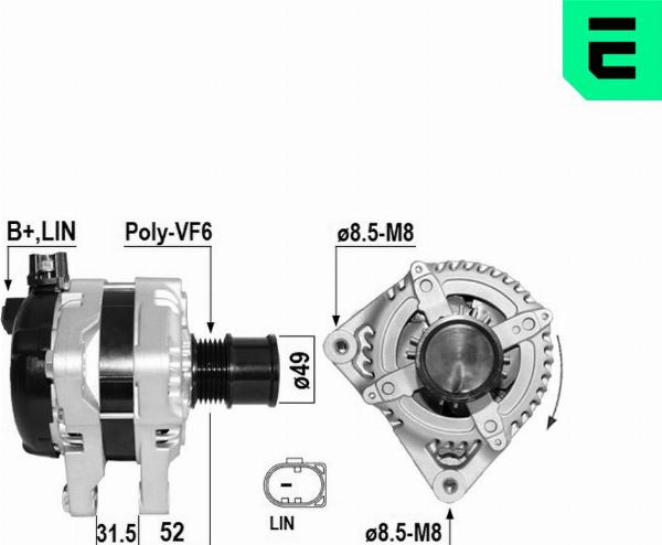 ERA 209710A - Alternatore www.autoricambi360.it