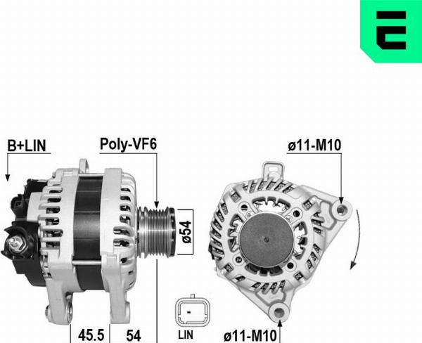 ERA 209720A - Alternatore www.autoricambi360.it
