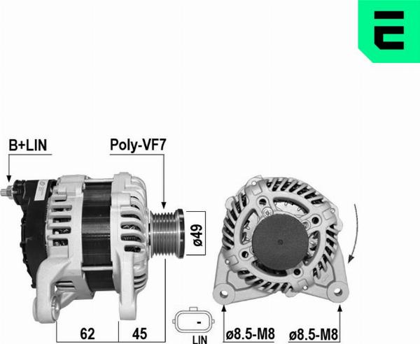 ERA 209727A - Alternatore www.autoricambi360.it