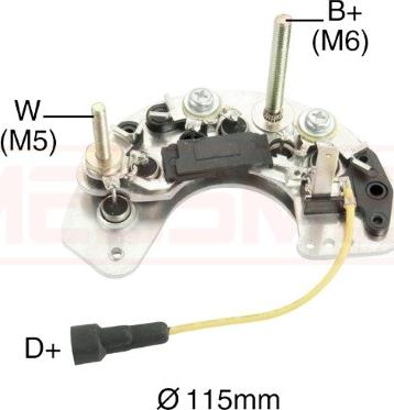 ERA 215498 - Raddrizzatore, Alternatore www.autoricambi360.it