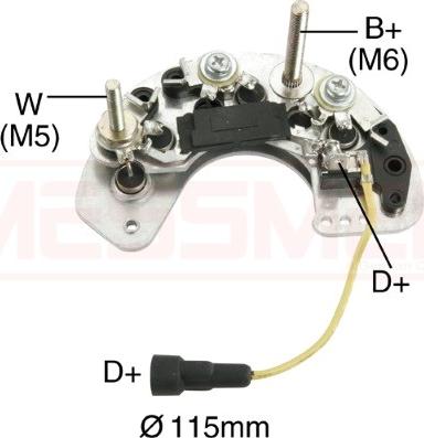 ERA 215502 - Raddrizzatore, Alternatore www.autoricambi360.it