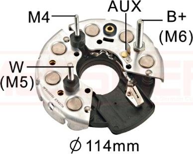 ERA 215321 - Raddrizzatore, Alternatore www.autoricambi360.it
