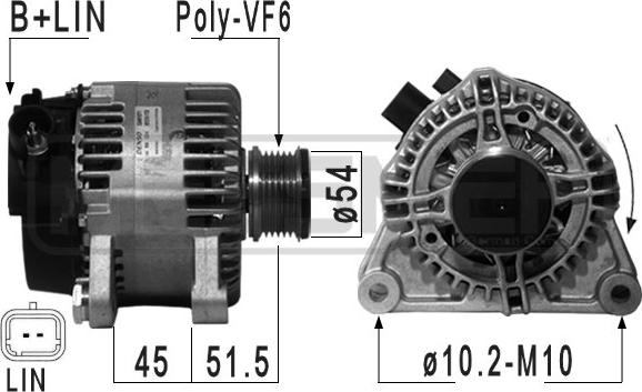 ERA 210946 - Alternatore www.autoricambi360.it