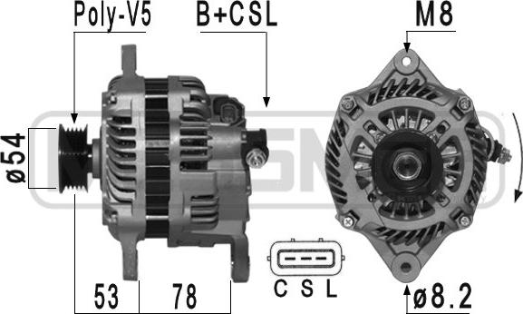 ERA 210955A - Alternatore www.autoricambi360.it