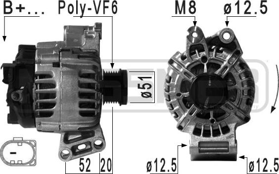 ERA 210964 - Alternatore www.autoricambi360.it