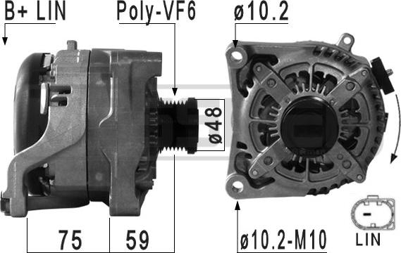 ERA 210968 - Alternatore www.autoricambi360.it