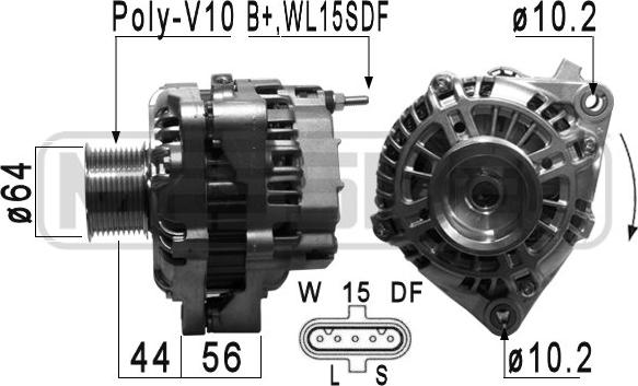 ERA 210910 - Alternatore www.autoricambi360.it
