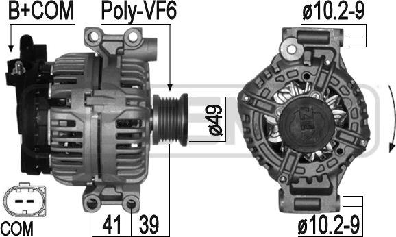 ERA 210985A - Alternatore www.autoricambi360.it