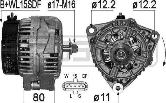 ERA 210982R - Alternatore www.autoricambi360.it