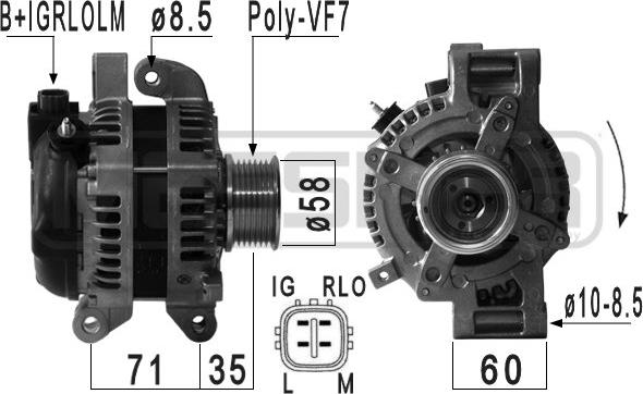 ERA 210934 - Alternatore www.autoricambi360.it
