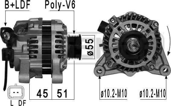 ERA 210926A - Alternatore www.autoricambi360.it