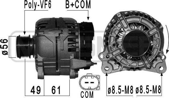 ERA 210927 - Alternatore www.autoricambi360.it