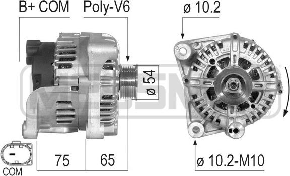 ERA 210499 - Alternatore www.autoricambi360.it