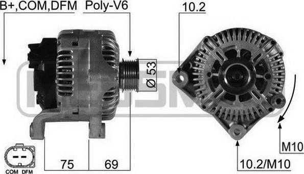 ERA 210495 - Alternatore www.autoricambi360.it