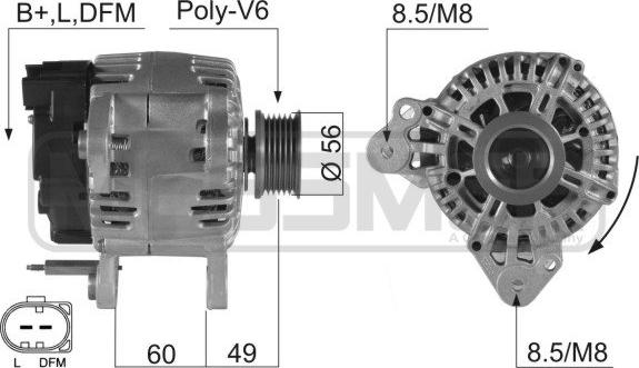ERA 210496 - Alternatore www.autoricambi360.it