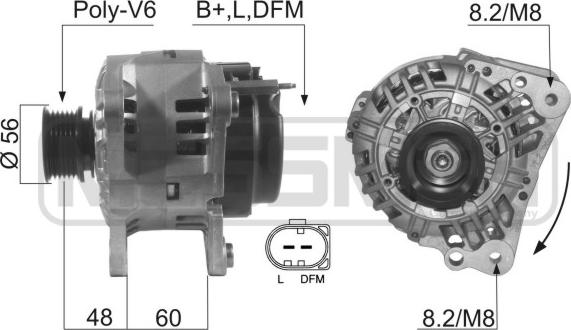 ERA 210447 - Alternatore www.autoricambi360.it