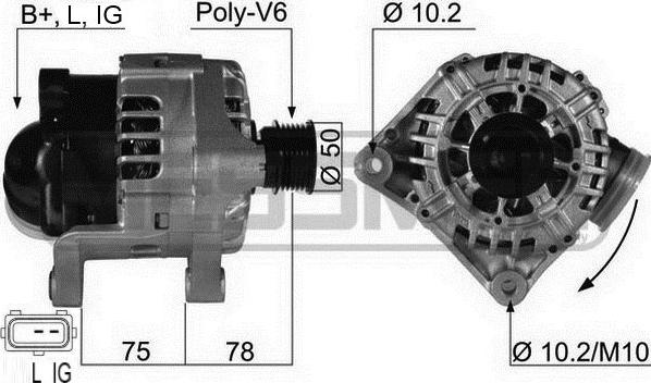 ERA 210464 - Alternatore www.autoricambi360.it