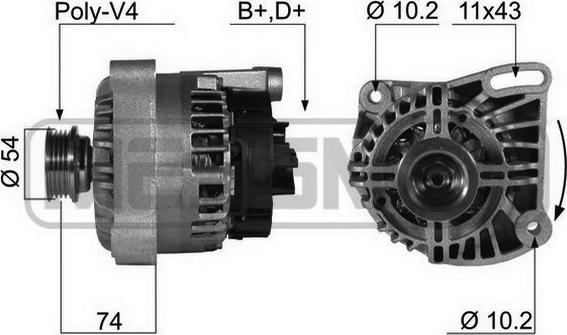 ERA 210405 - Alternatore www.autoricambi360.it