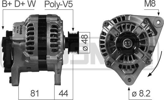 ERA 210486A - Alternatore www.autoricambi360.it