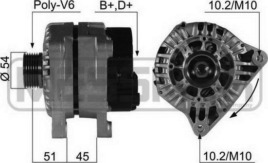 ERA 210483 - Alternatore www.autoricambi360.it