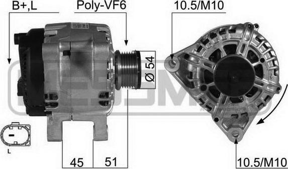 ERA 210436 - Alternatore www.autoricambi360.it