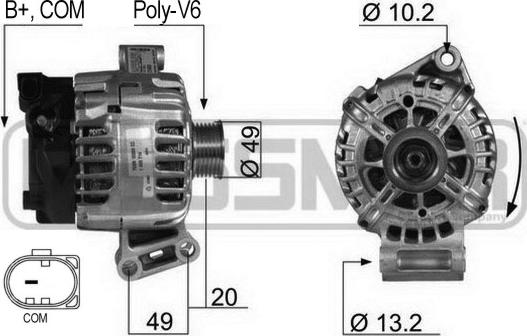ERA 210430 - Alternatore www.autoricambi360.it