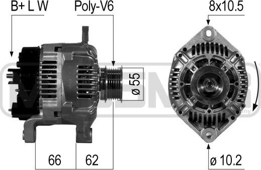 ERA 210478 - Alternatore www.autoricambi360.it
