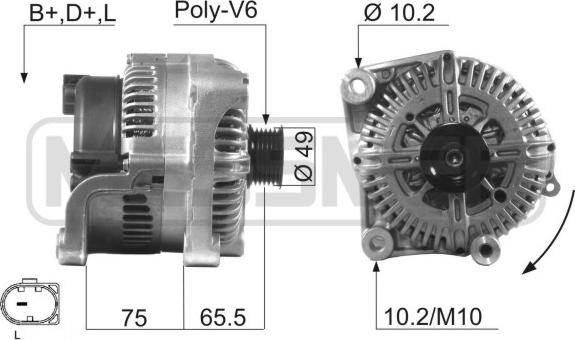 ERA 210505 - Alternatore www.autoricambi360.it