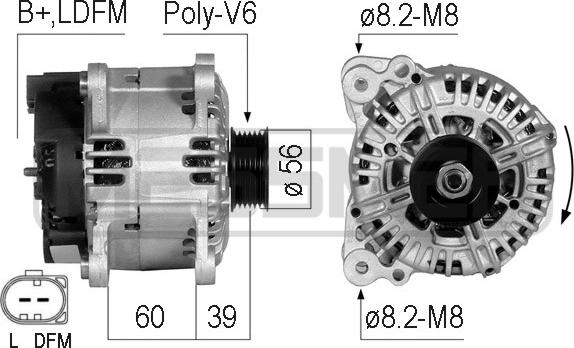 ERA 210502 - Alternatore www.autoricambi360.it