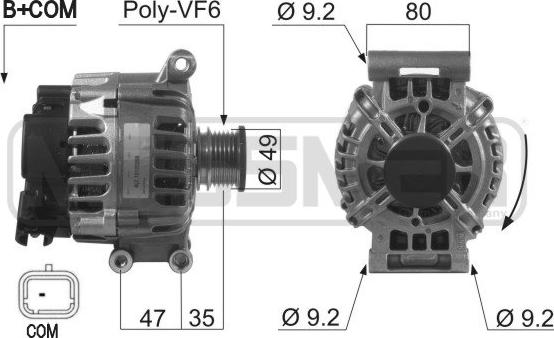 ERA 210519 - Alternatore www.autoricambi360.it