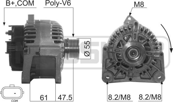 ERA 210515 - Alternatore www.autoricambi360.it