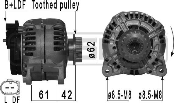 ERA 210581A - Alternatore www.autoricambi360.it