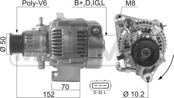 ERA 210587 - Alternatore www.autoricambi360.it