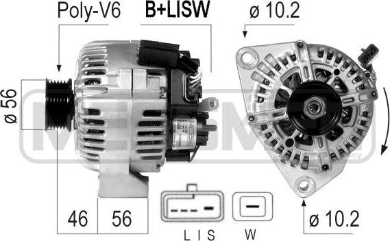 ERA 210536 - Alternatore www.autoricambi360.it