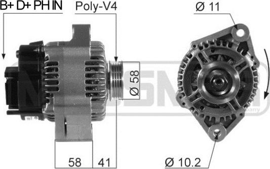 ERA 210529 - Alternatore www.autoricambi360.it
