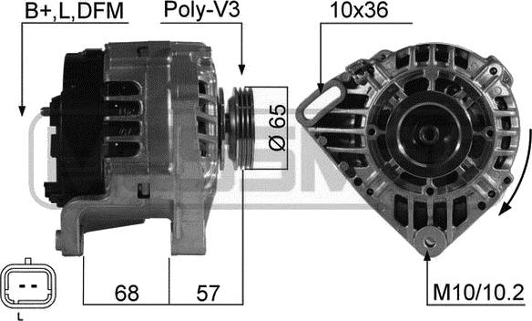 ERA 210526 - Alternatore www.autoricambi360.it