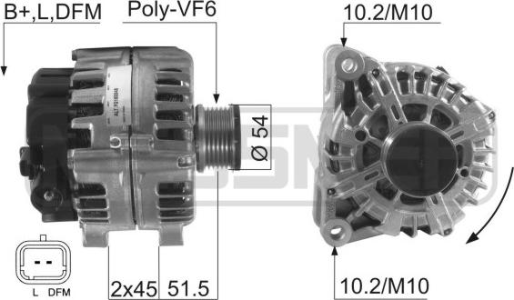 ERA 210520 - Alternatore www.autoricambi360.it