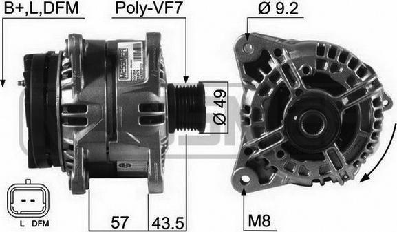 ERA 210579A - Alternatore www.autoricambi360.it