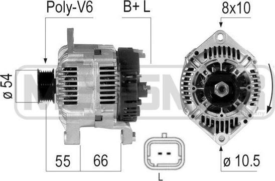 ERA 210570A - Alternatore www.autoricambi360.it