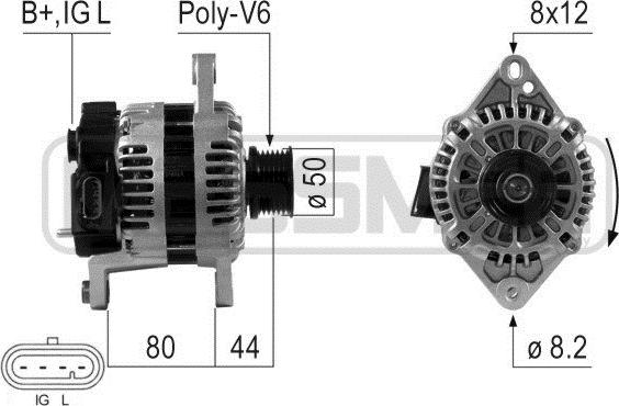 ERA 210643A - Alternatore www.autoricambi360.it