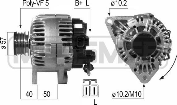 ERA 210650 - Alternatore www.autoricambi360.it
