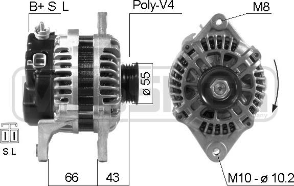 ERA 210658 - Alternatore www.autoricambi360.it