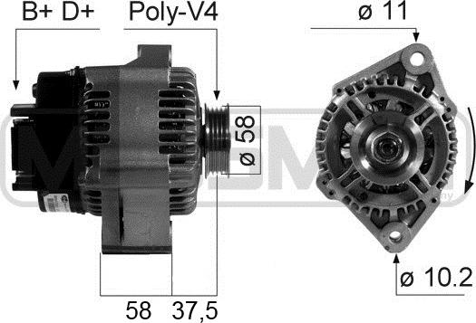 ERA 210667 - Alternatore www.autoricambi360.it
