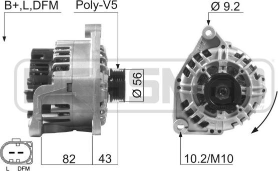 ERA 210601 - Alternatore www.autoricambi360.it