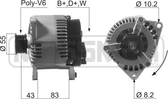 ERA 210616A - Alternatore www.autoricambi360.it