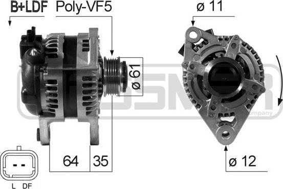ERA 210688 - Alternatore www.autoricambi360.it